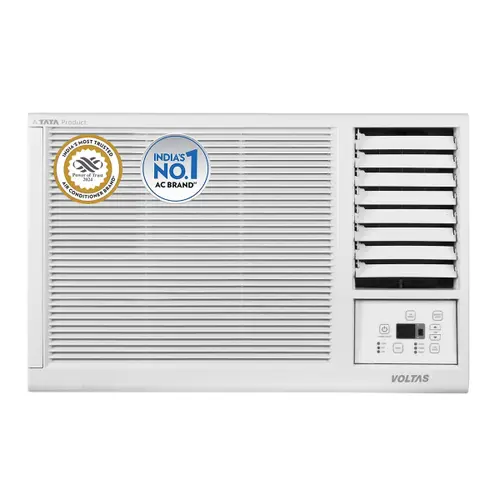 Voltas 1 Ton 3 Star Fixed Speed Window AC | 100% Copper | Turbo Cooling | Instant Cooling | Anti Dust Filter |Auto Swing (123 Vectra Platina, White)